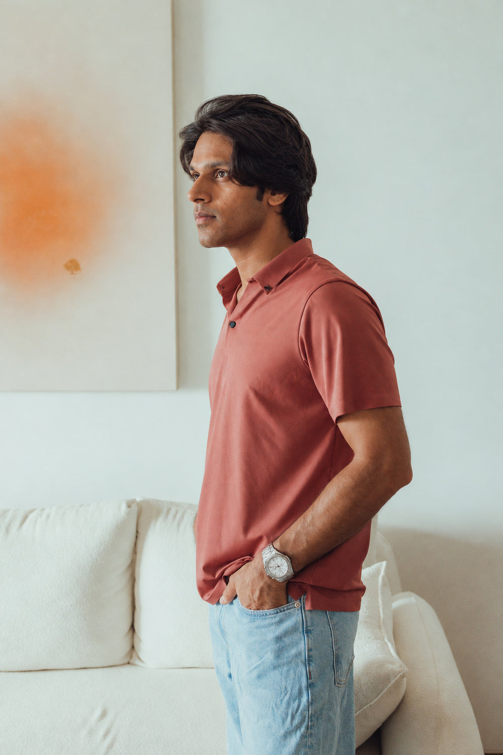 The Motion Polo in Maroon