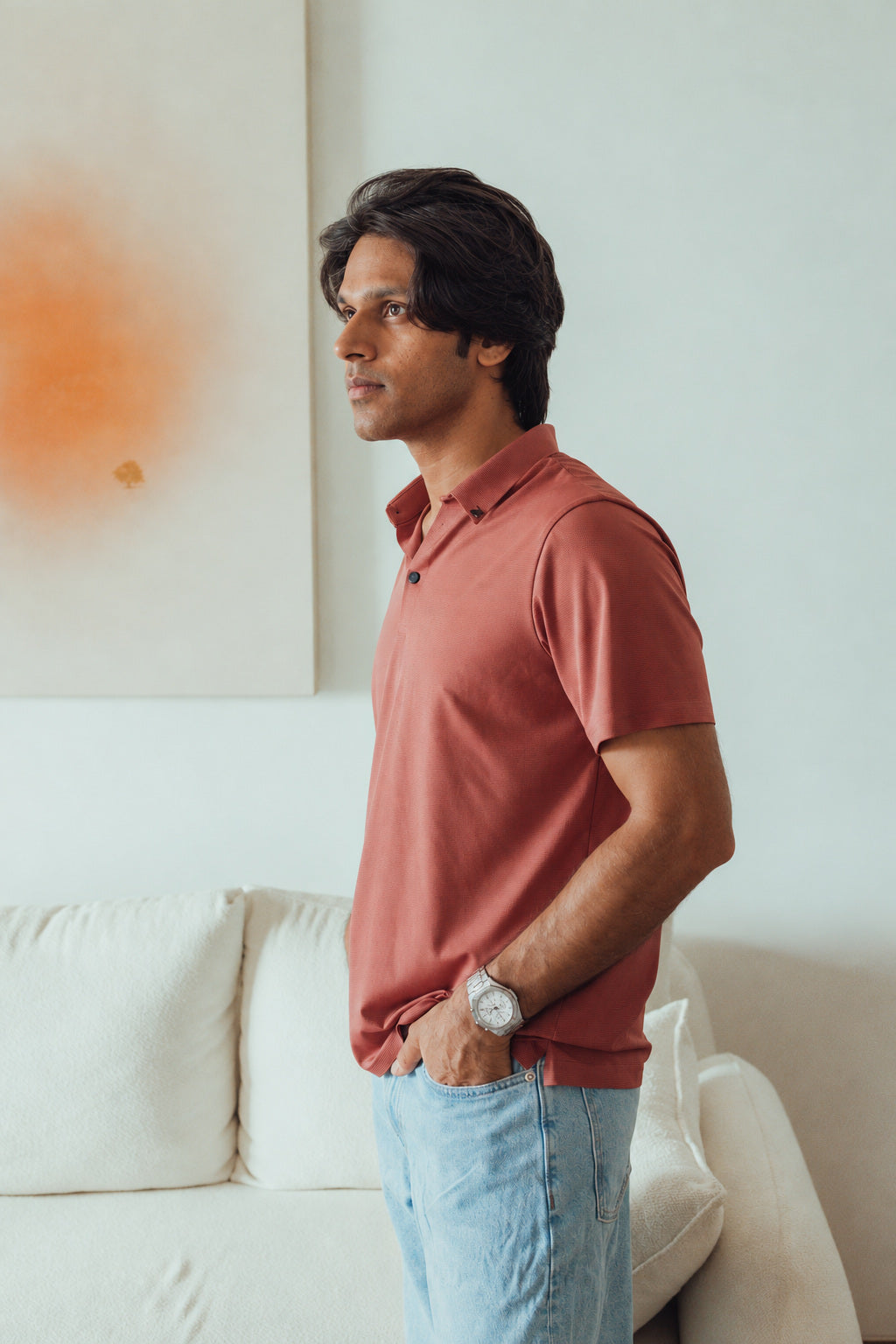 The Motion Polo in Maroon
